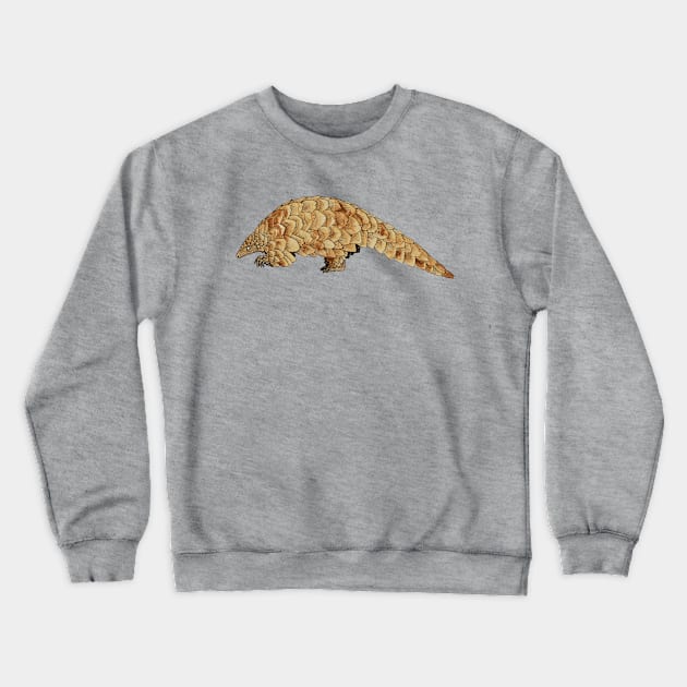 African Pangolin Crewneck Sweatshirt by djrbennett